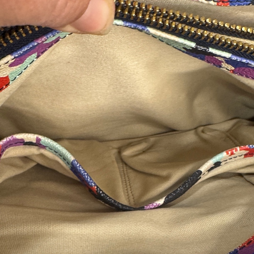 Tory Burch Robinson Satchel – Oceanic Camo Floral Print - Picture 14 of 14